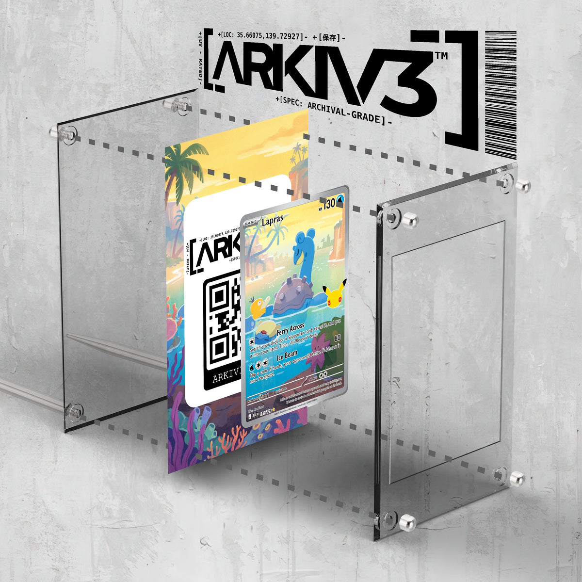 [UNIT: 131/128] // Lapras Extended Art Display Case - Raw