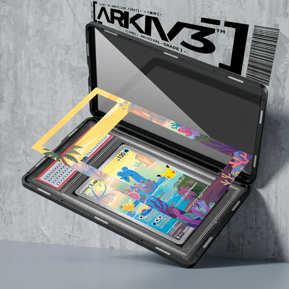 ARKIV3 PSA graded exploded mockup