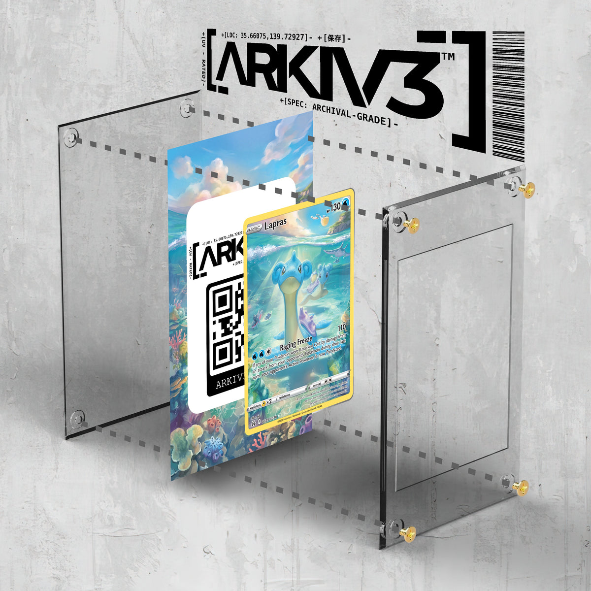 [UNIT: GG05/70] // Lapras Extended Art Display Case - Raw