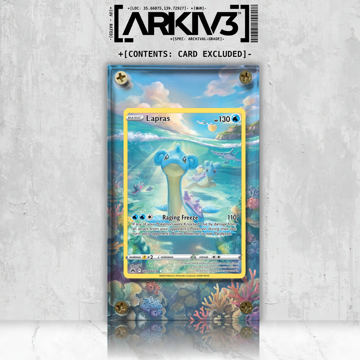 [UNIT: GG05/70] // Lapras Extended Art Display Case - Raw