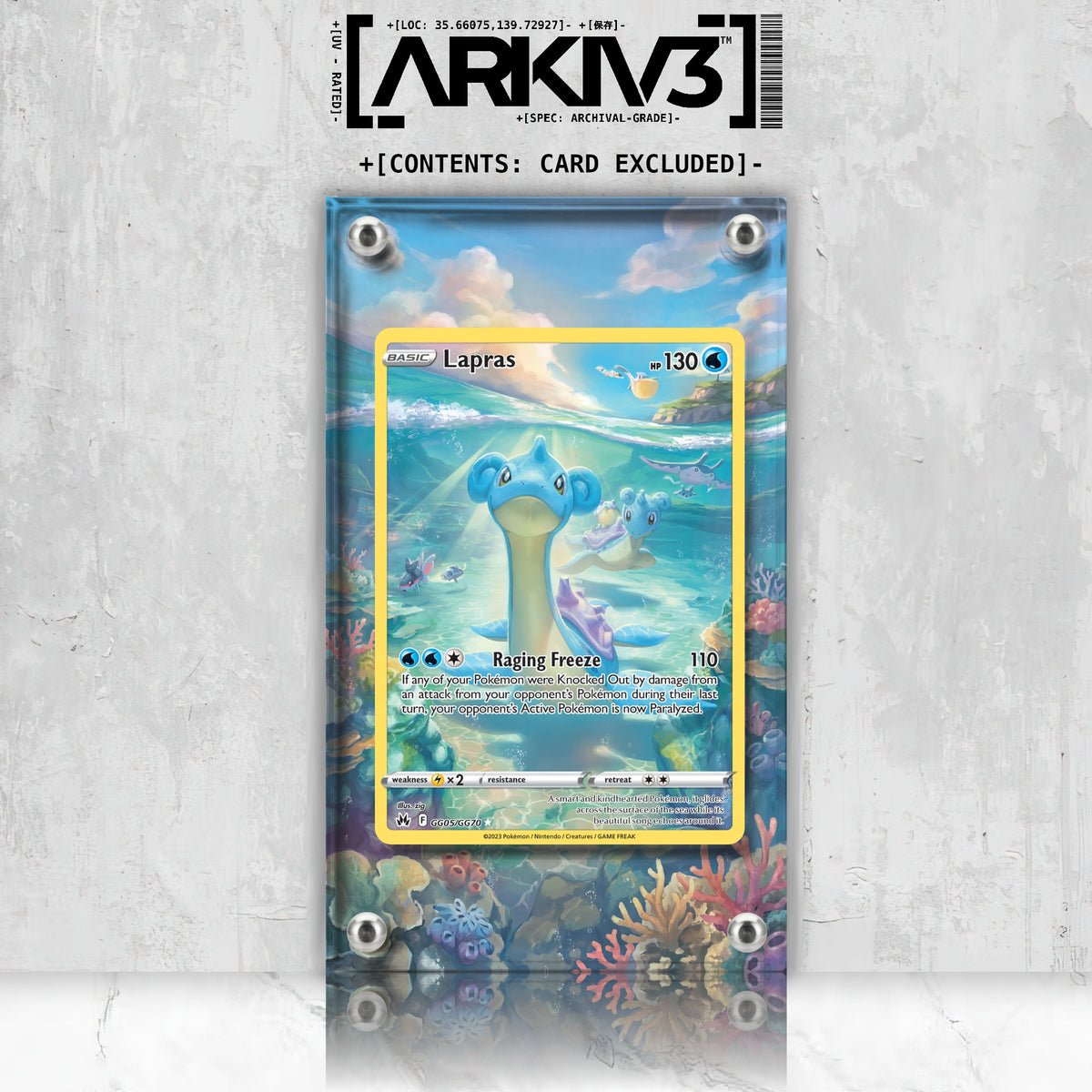[UNIT: GG05/70] // Lapras Extended Art Display Case - Raw