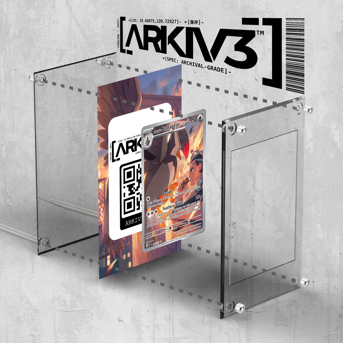 [UNIT: 249/217] // Larry's Staraptor Extended Art Display Case - Raw