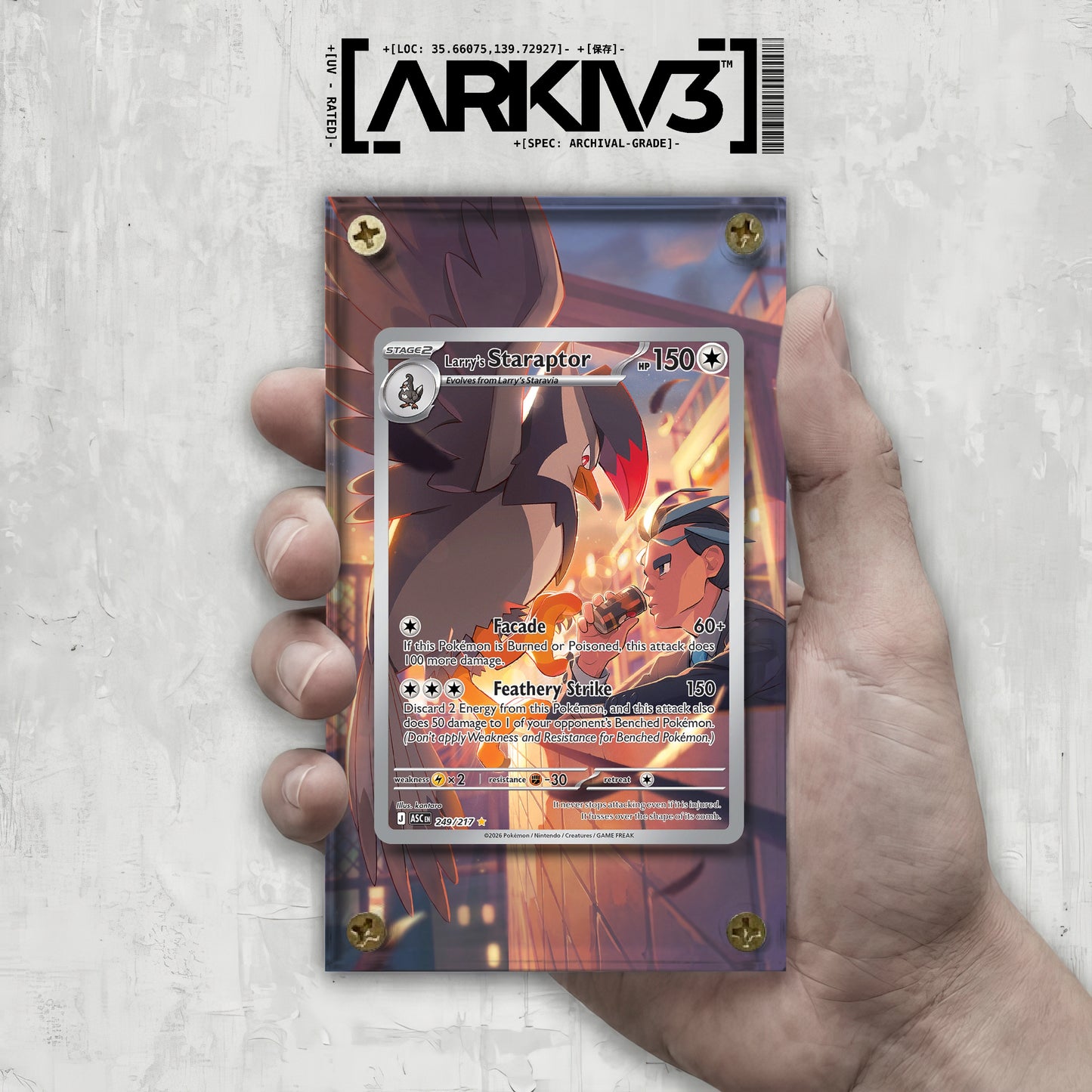 [UNIT: 249/217] // Larry's Staraptor Extended Art Display Case - Raw