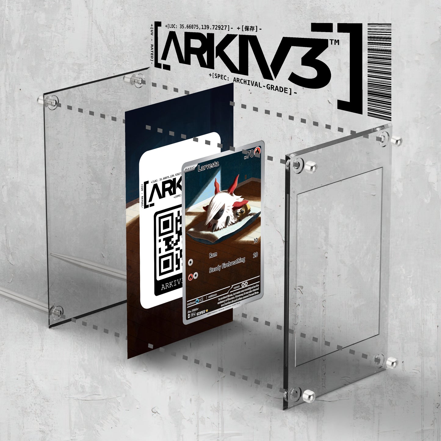 [UNIT: 196/191] // Larvesta Extended Art Display Case - Raw