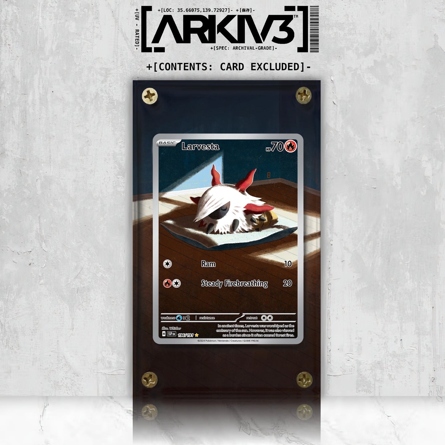 [UNIT: 196/191] // Larvesta Extended Art Display Case - Raw