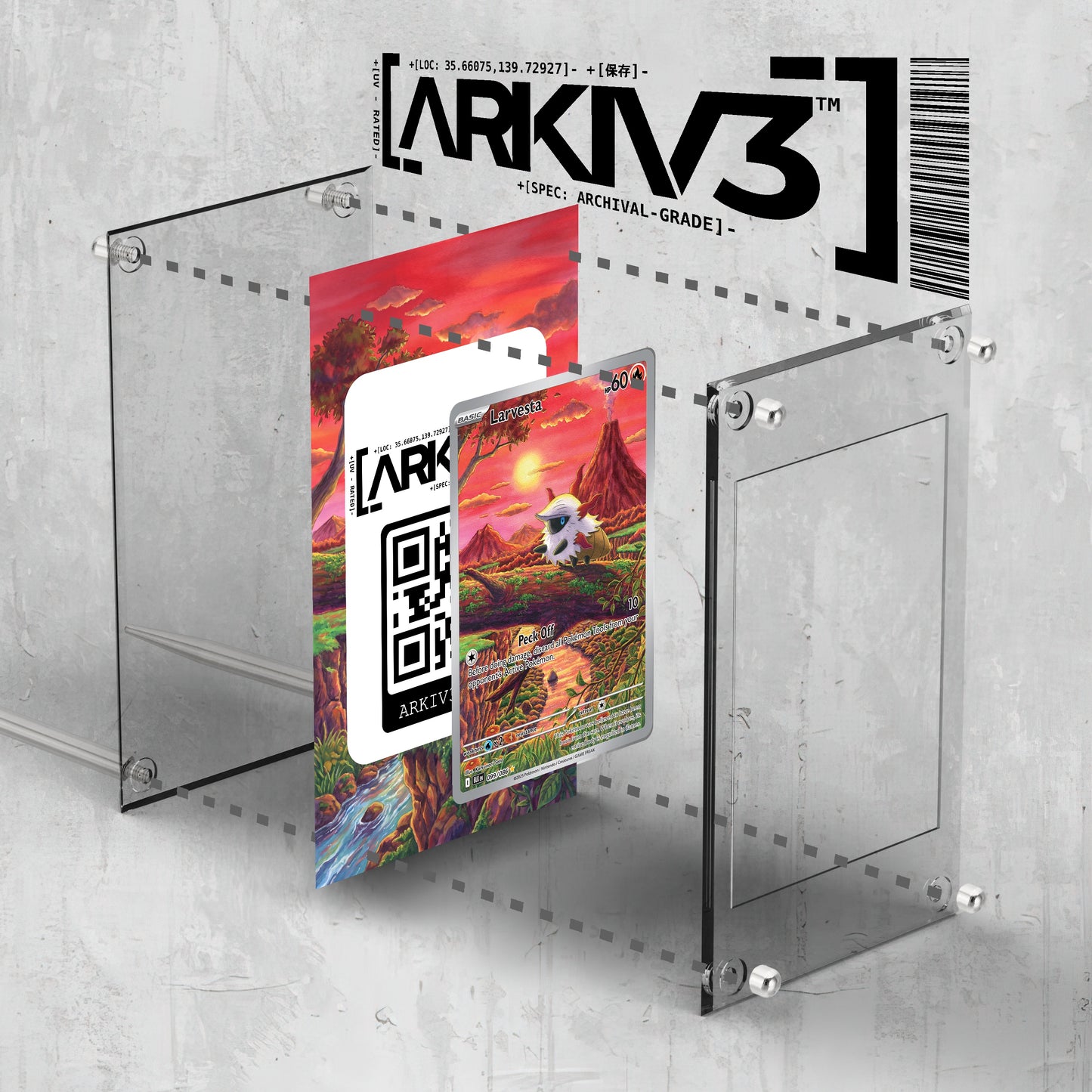 [UNIT: 99/86] // Larvesta Extended Art Display Case - Raw