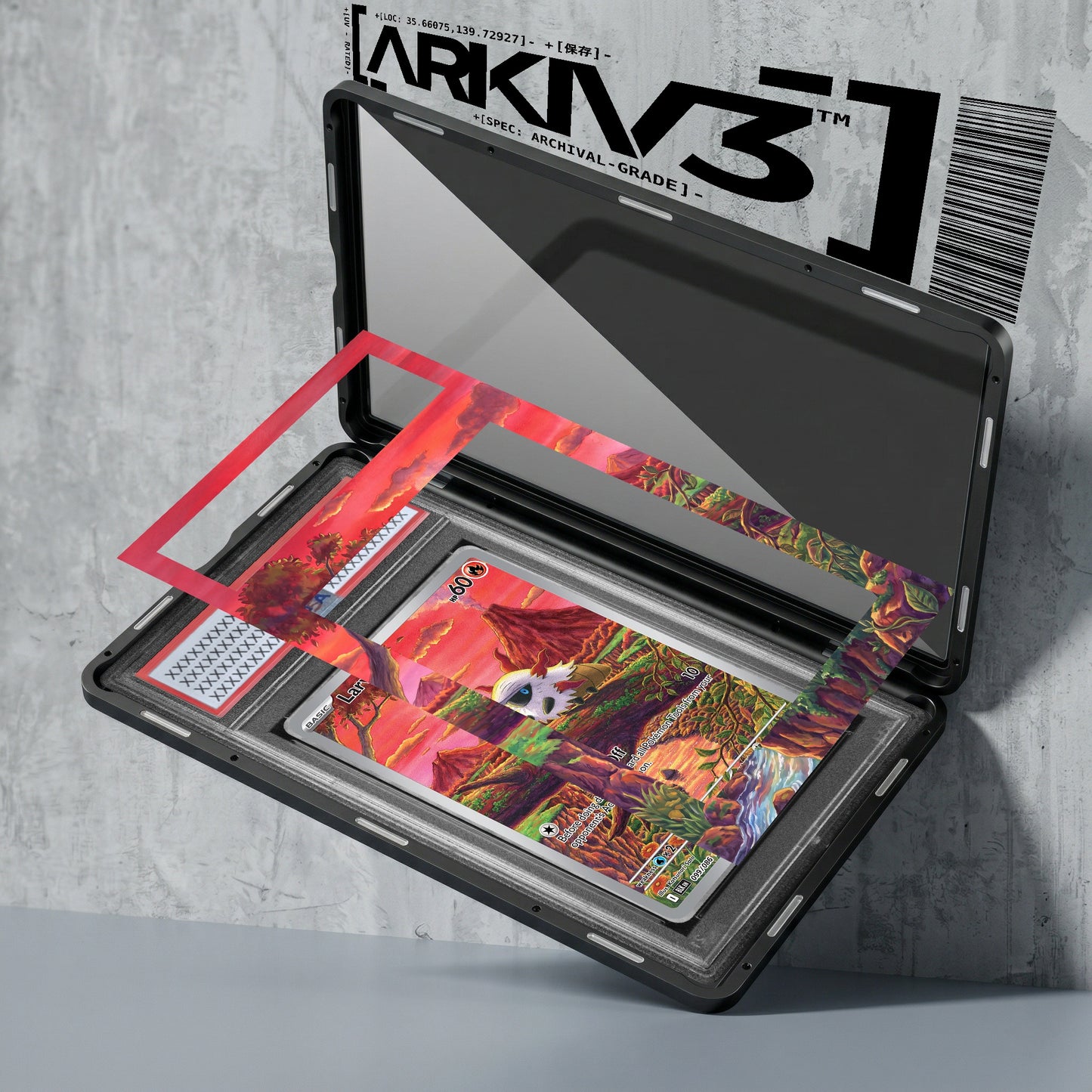 ARKIV3 PSA graded exploded mockup