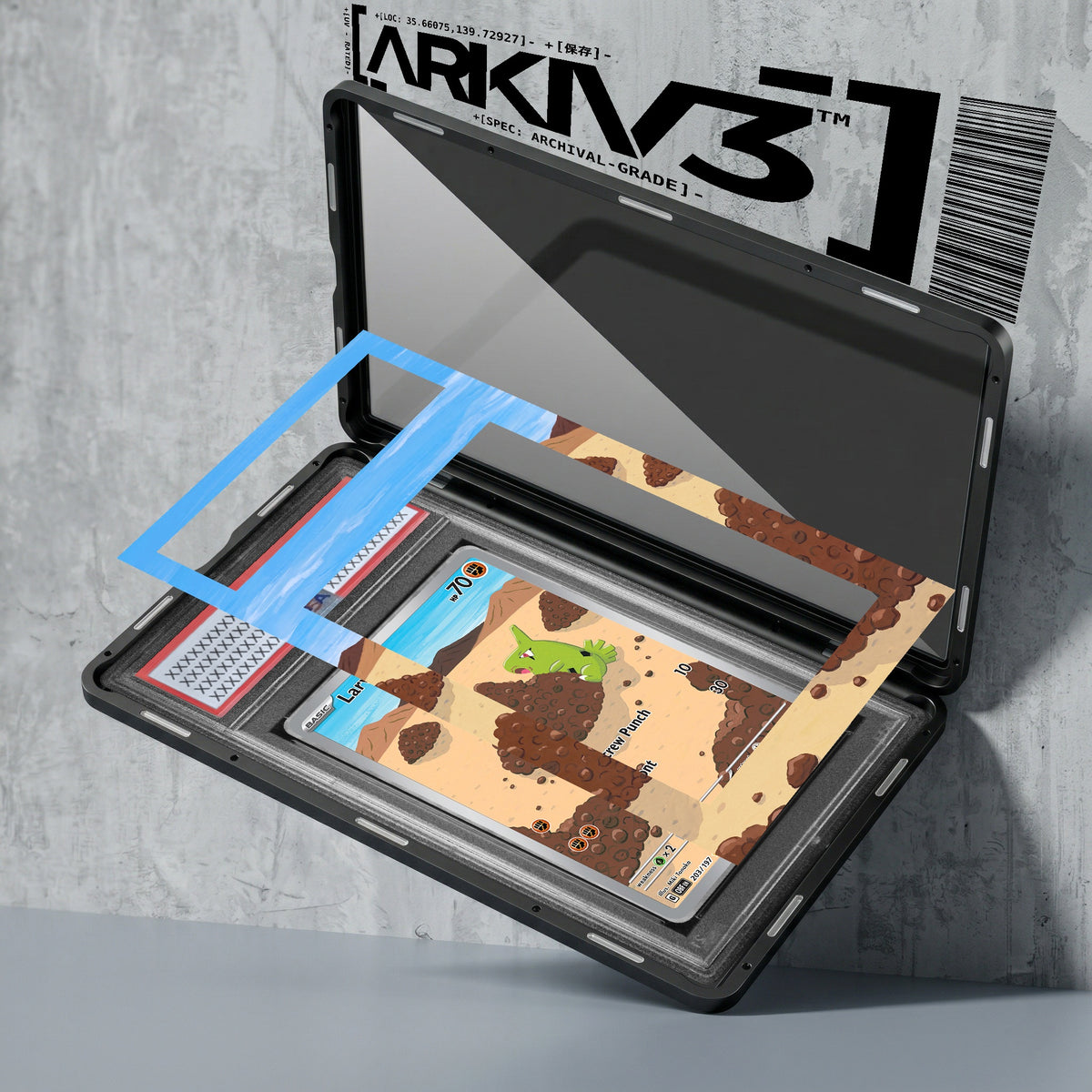 ARKIV3 PSA graded exploded mockup