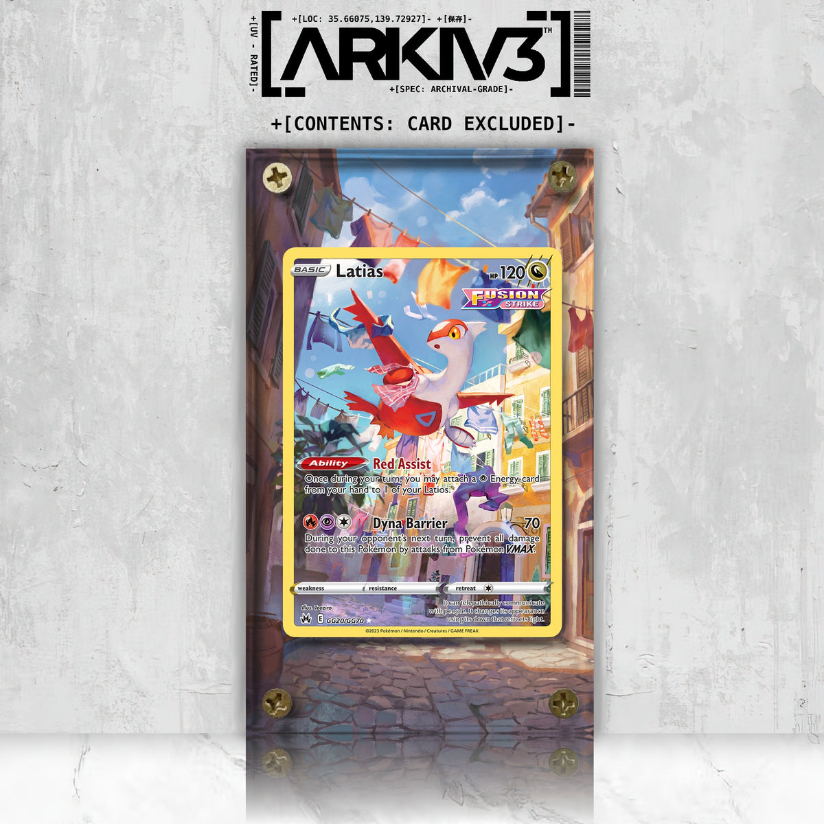 [UNIT: GG20/70] // Latias Extended Art Display Case - Raw