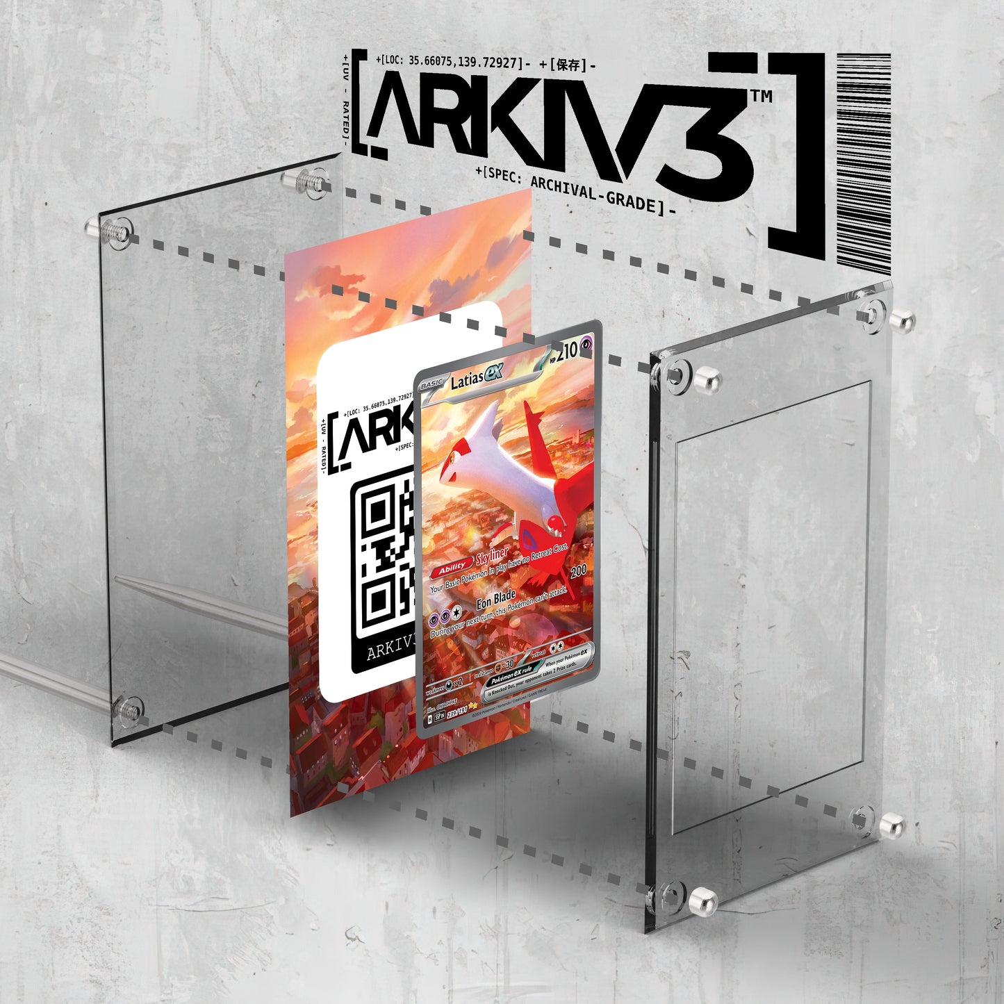 [UNIT: 239/191] // Latias ex Extended Art Display Case - Raw