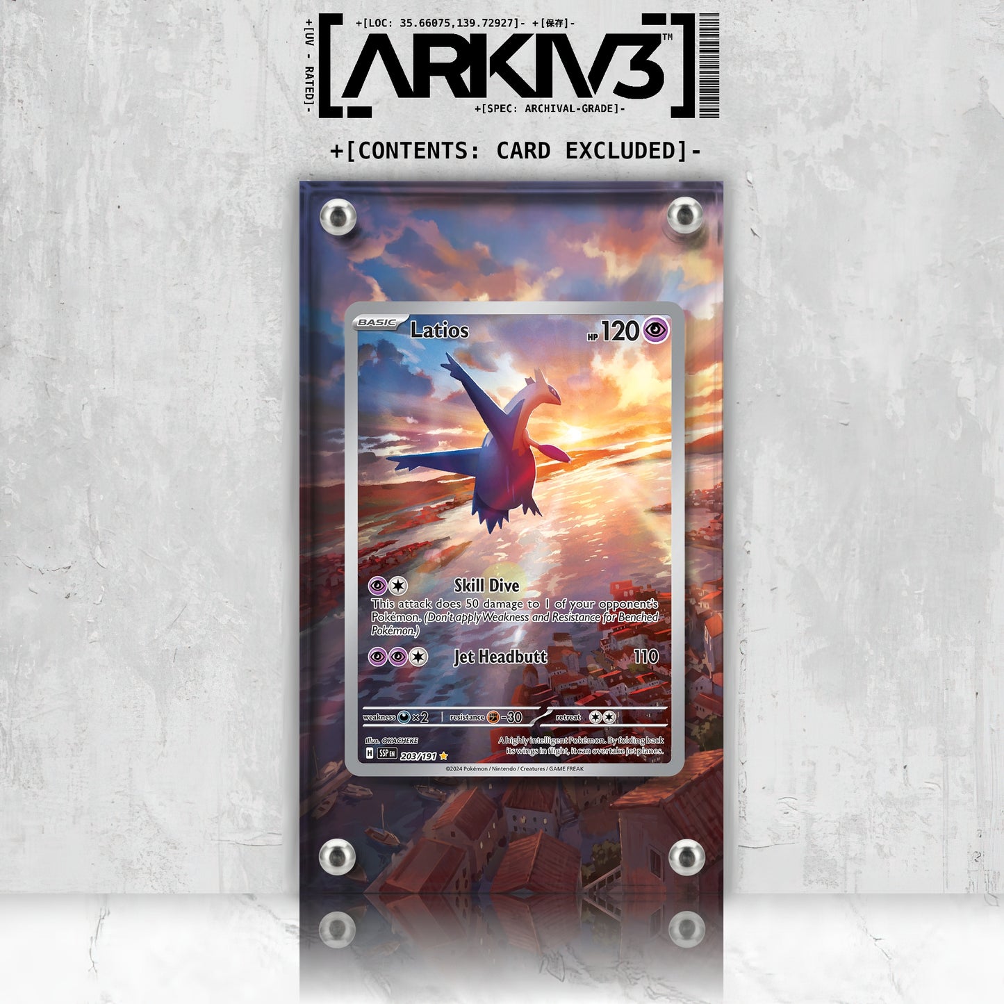 [UNIT: 203/191] // Latios Extended Art Display Case - Raw