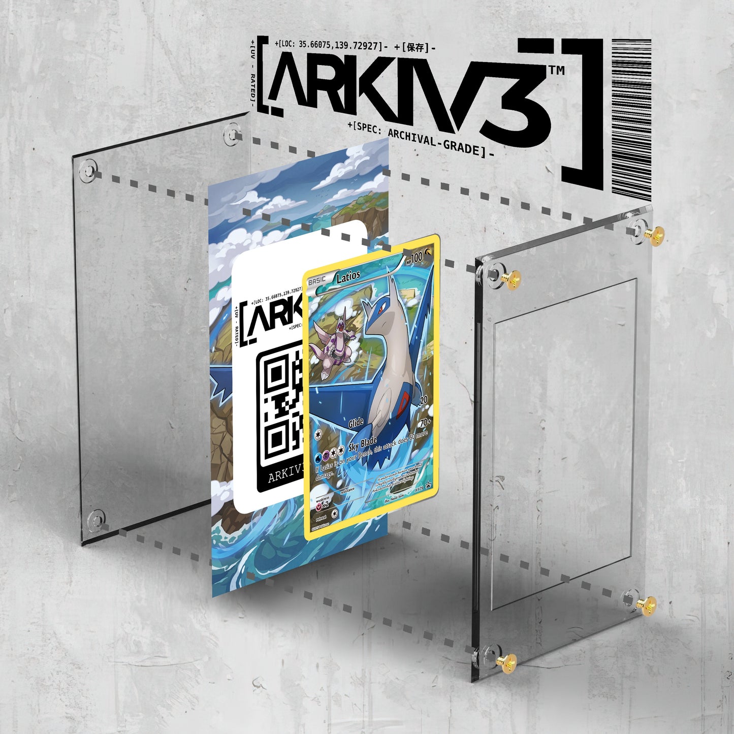 [UNIT: XY79/211] // Latios Extended Art Display Case - Raw