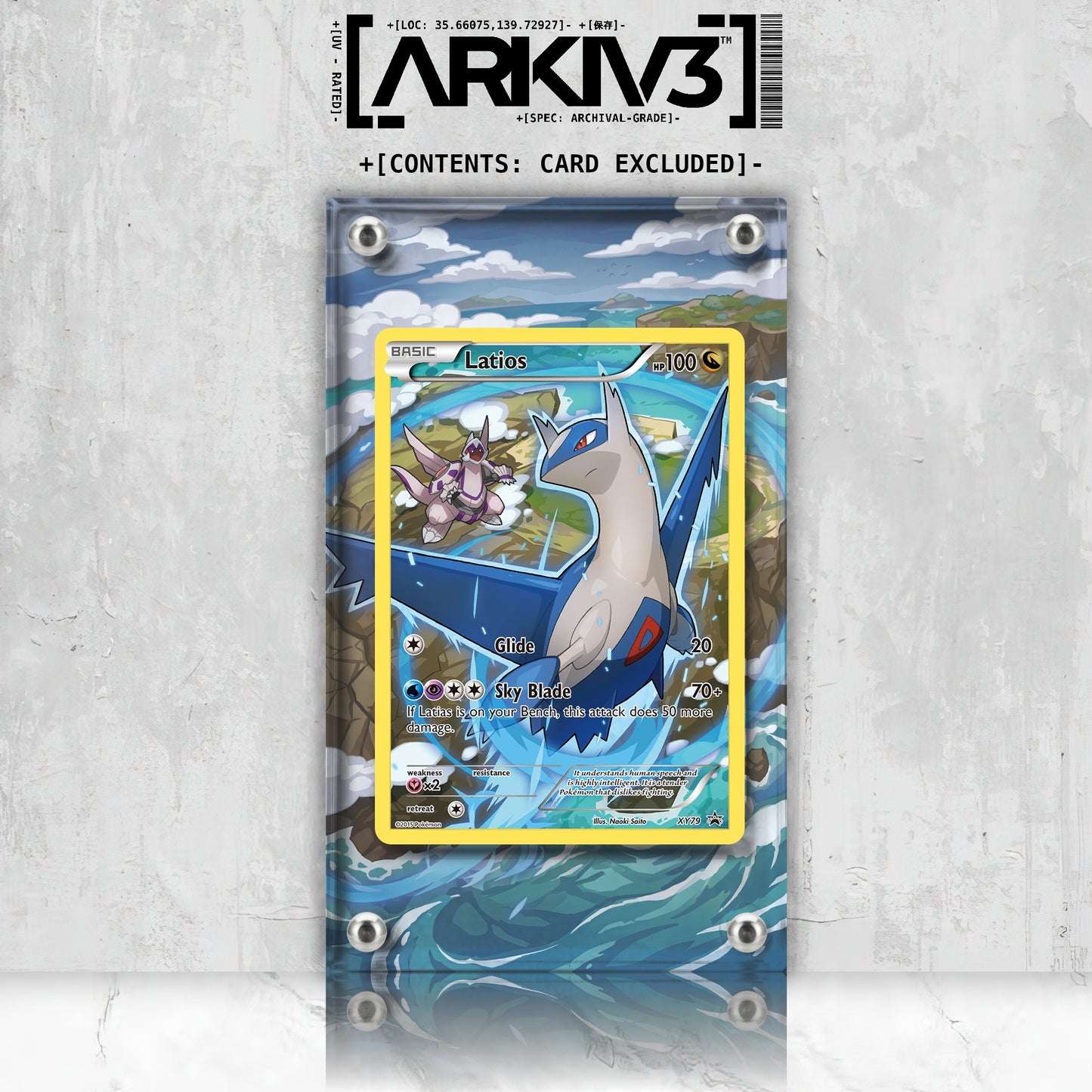 [UNIT: XY79/211] // Latios Extended Art Display Case - Raw