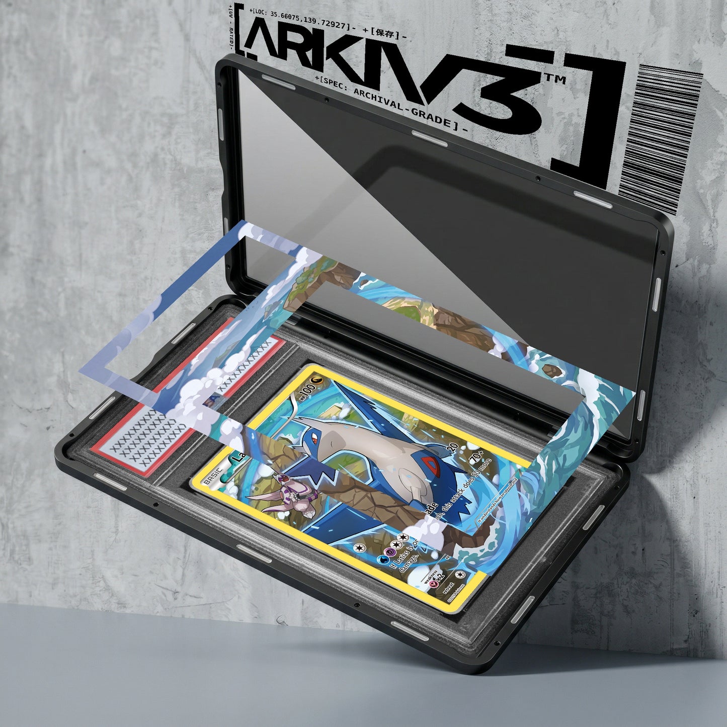 [UNIT: XY79/211] // Latios Extended Art Display Case - Graded