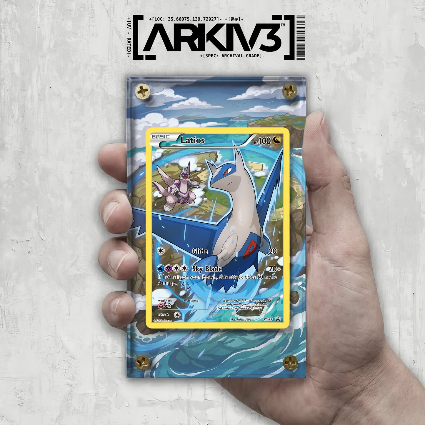 [UNIT: XY79/211] // Latios Extended Art Display Case - Raw