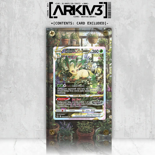 [UNIT: GG35/70] // Leafeon VSTAR Extended Art Display Case - Raw