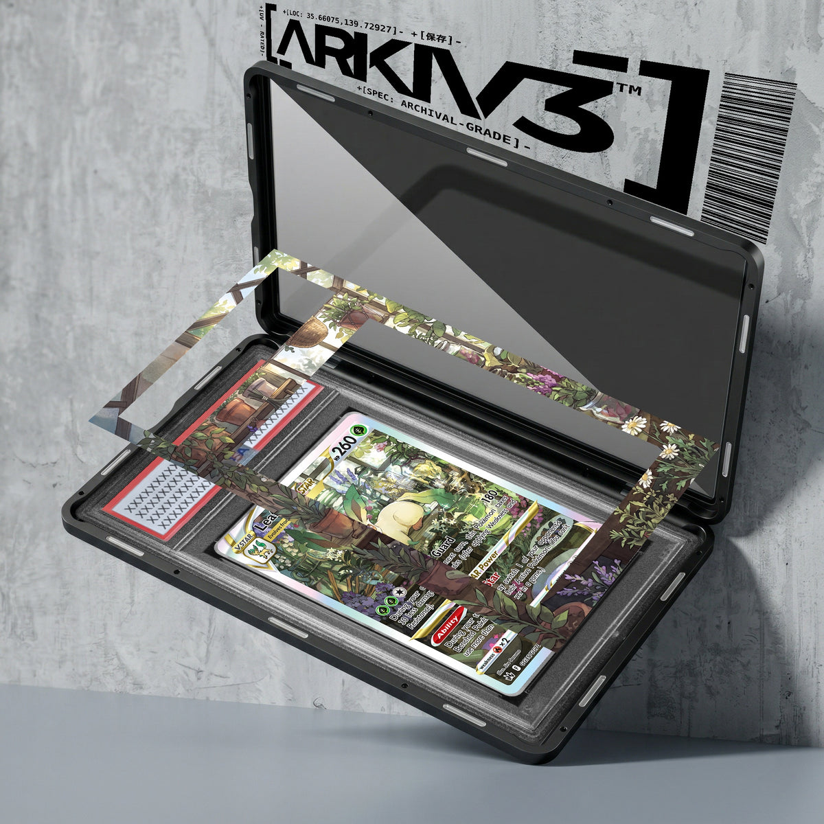 ARKIV3 PSA graded exploded mockup