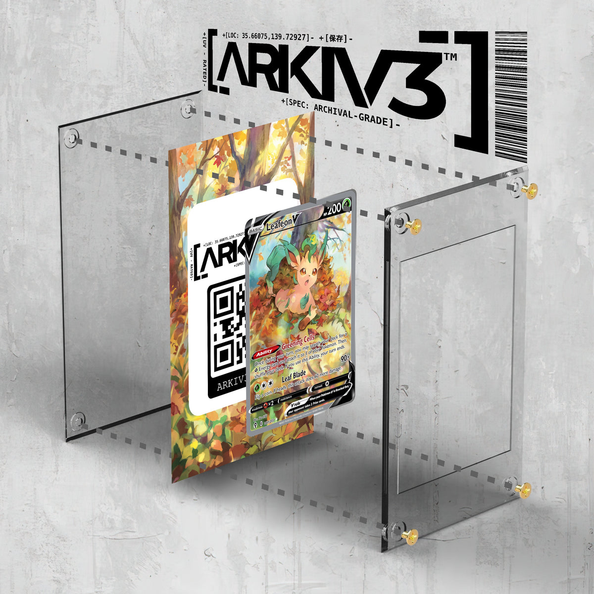 [UNIT: 167/203] // Leafeon V Extended Art Display Case - Raw