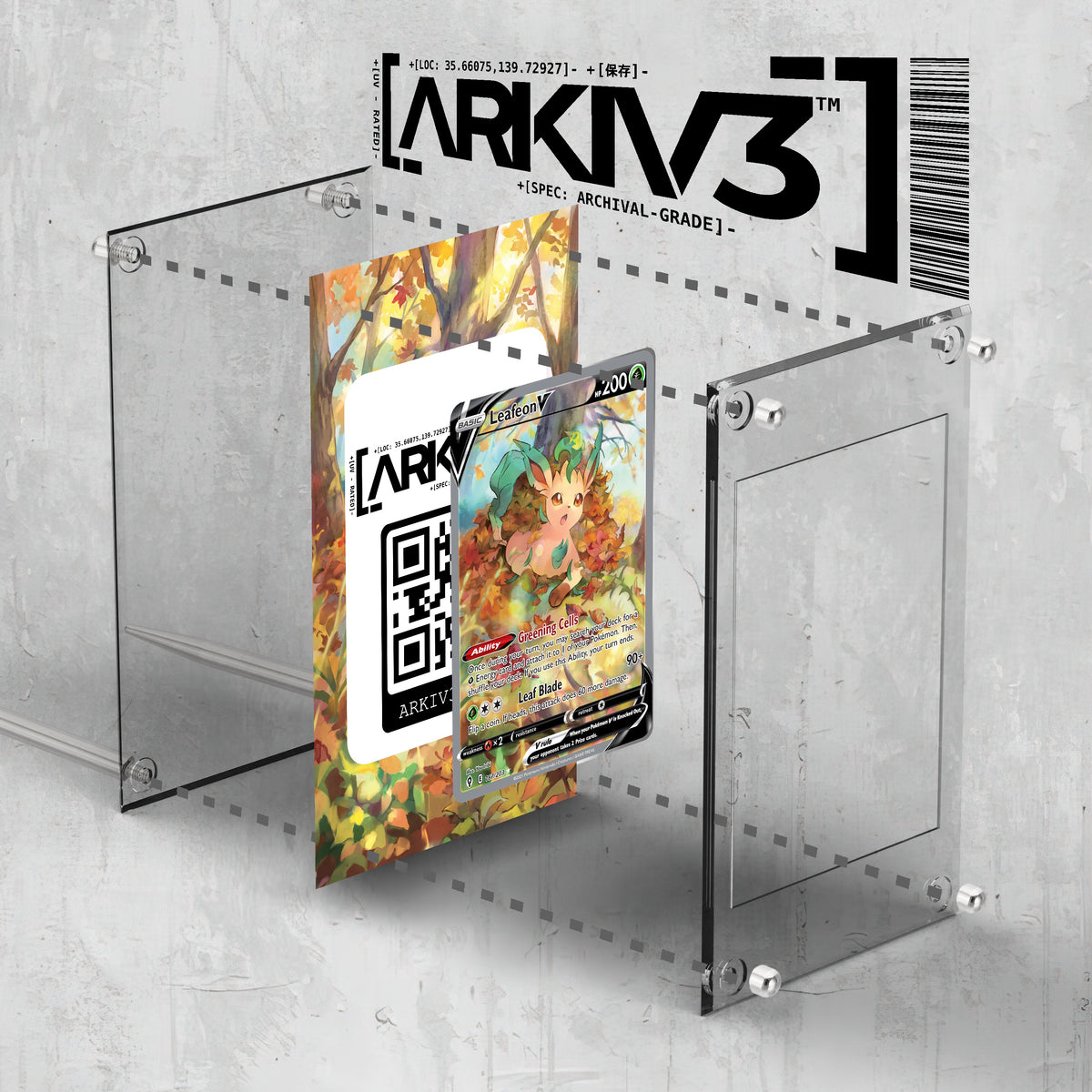 [UNIT: 167/203] // Leafeon V Extended Art Display Case - Raw