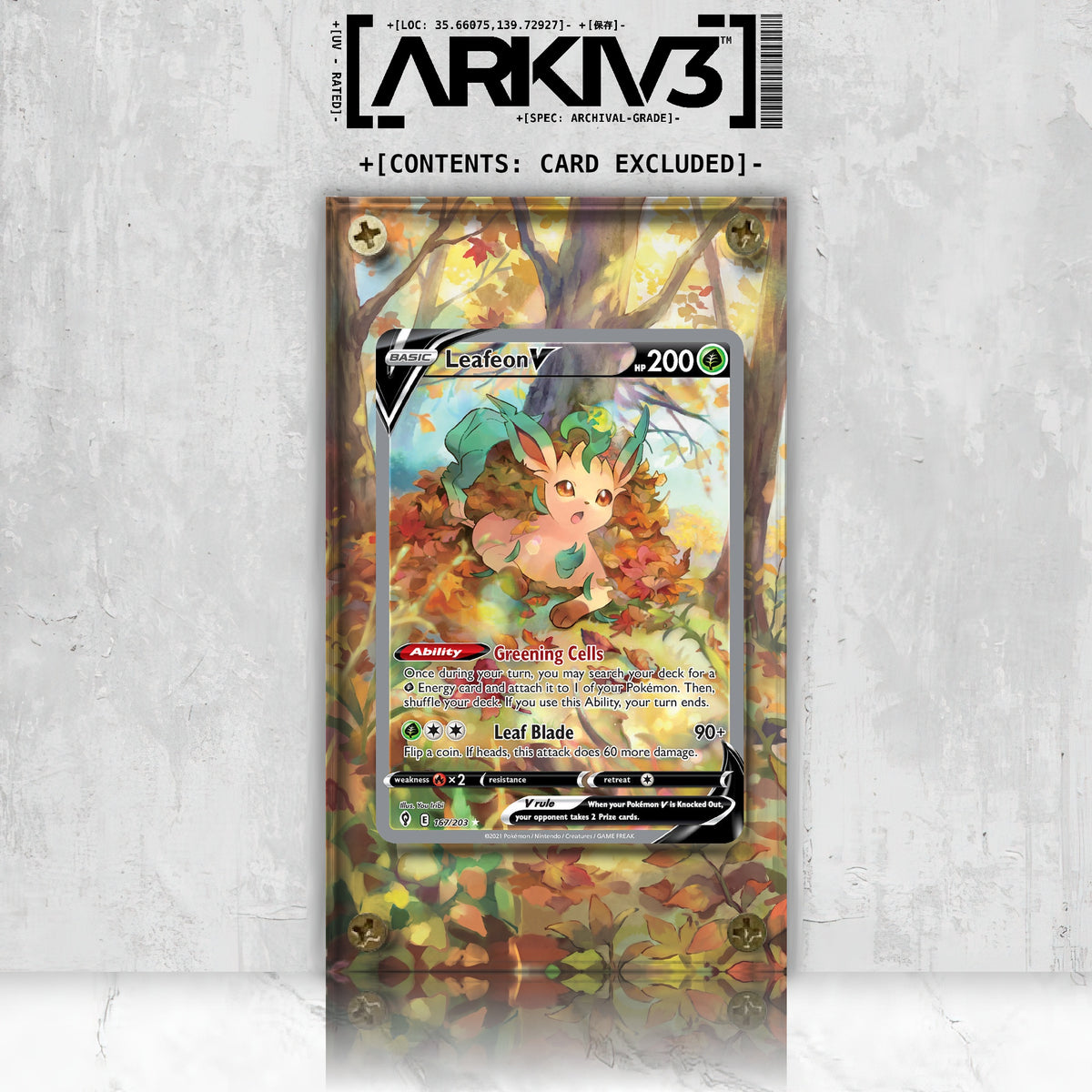 [UNIT: 167/203] // Leafeon V Extended Art Display Case - Raw