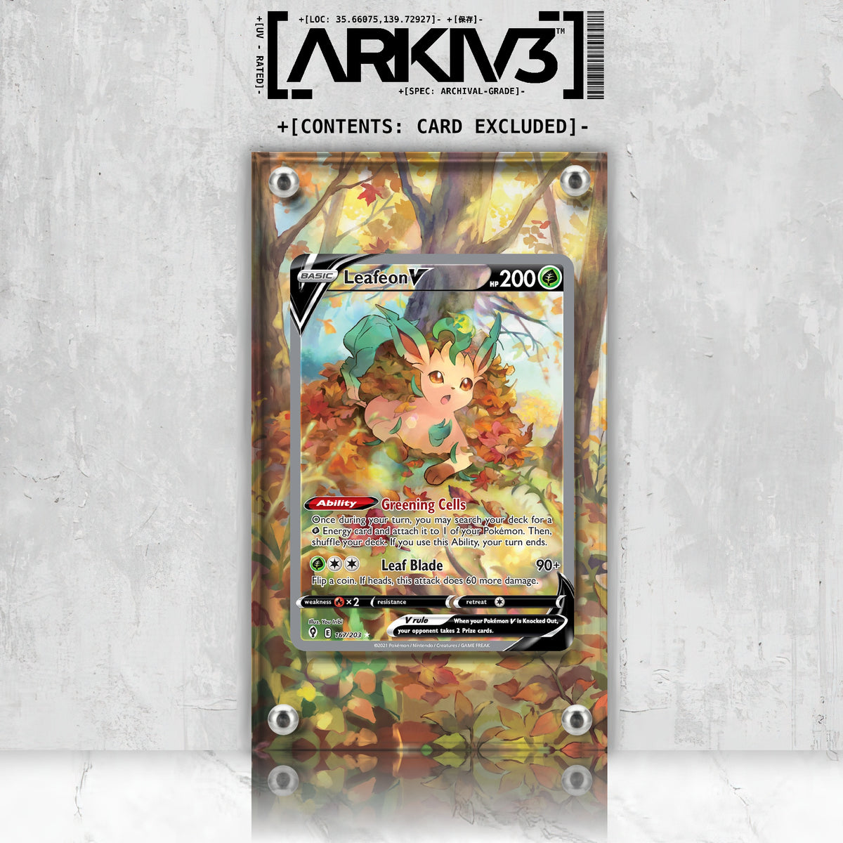 [UNIT: 167/203] // Leafeon V Extended Art Display Case - Raw