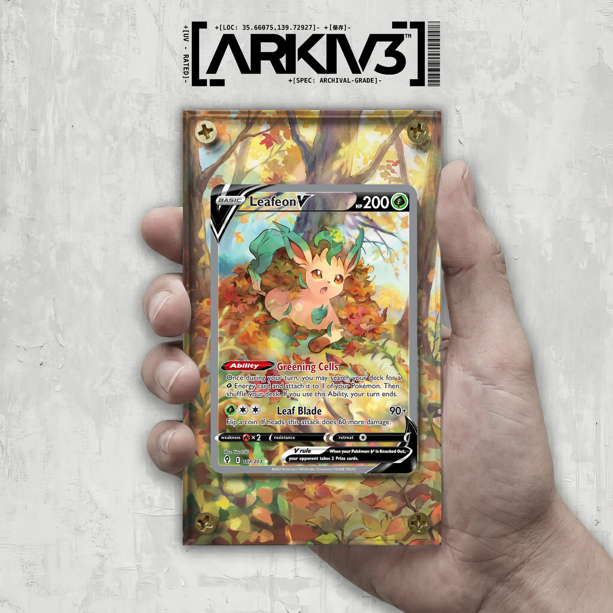 [UNIT: 167/203] // Leafeon V Extended Art Display Case - Raw