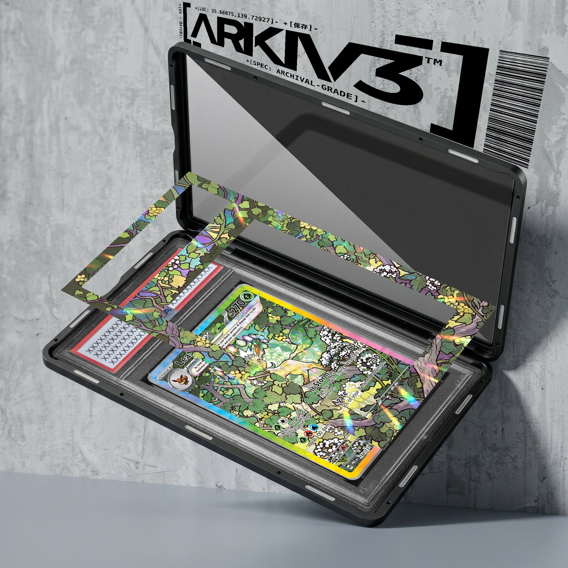 ARKIV3 PSA graded exploded mockup
