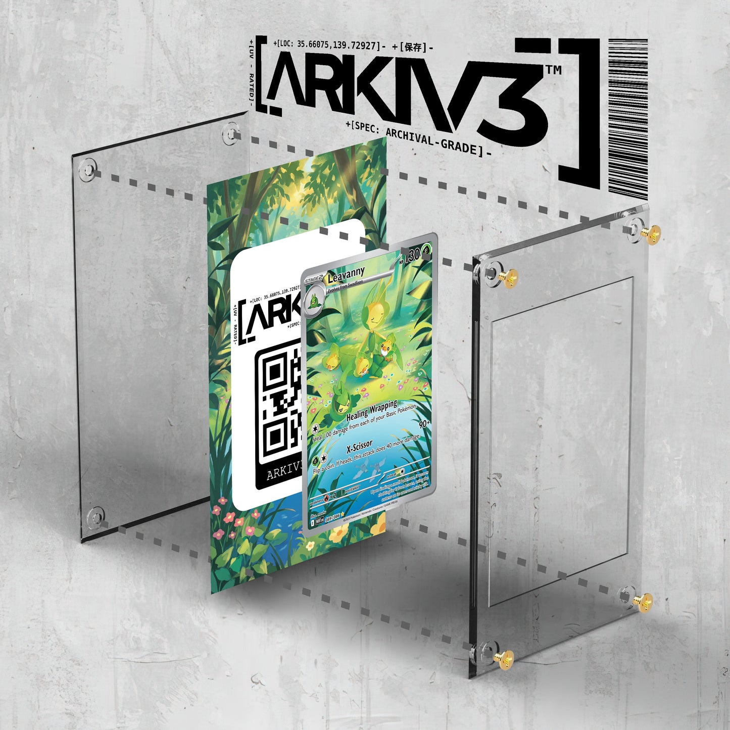 [UNIT: 89/86] // Leavanny Extended Art Display Case - Raw