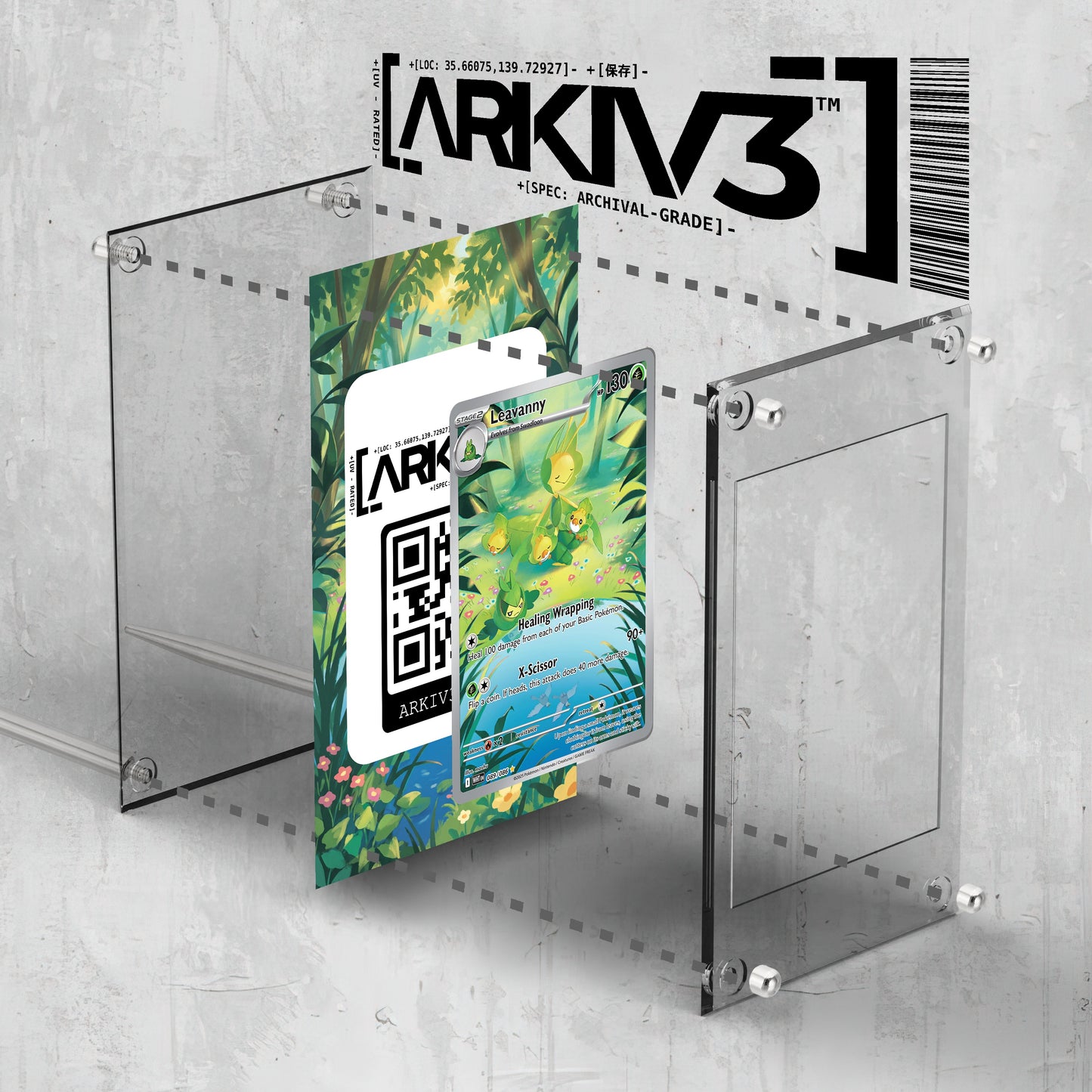 [UNIT: 89/86] // Leavanny Extended Art Display Case - Raw