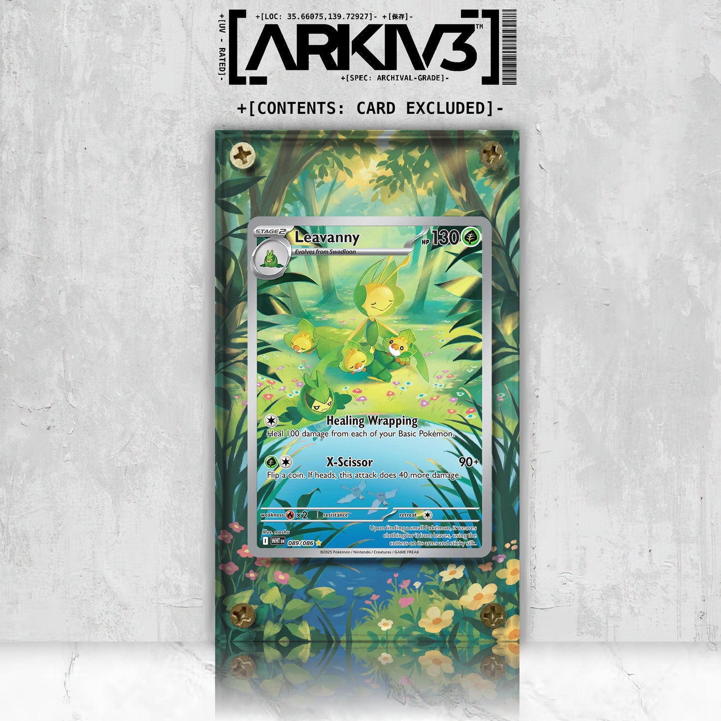 [UNIT: 89/86] // Leavanny Extended Art Display Case - Raw