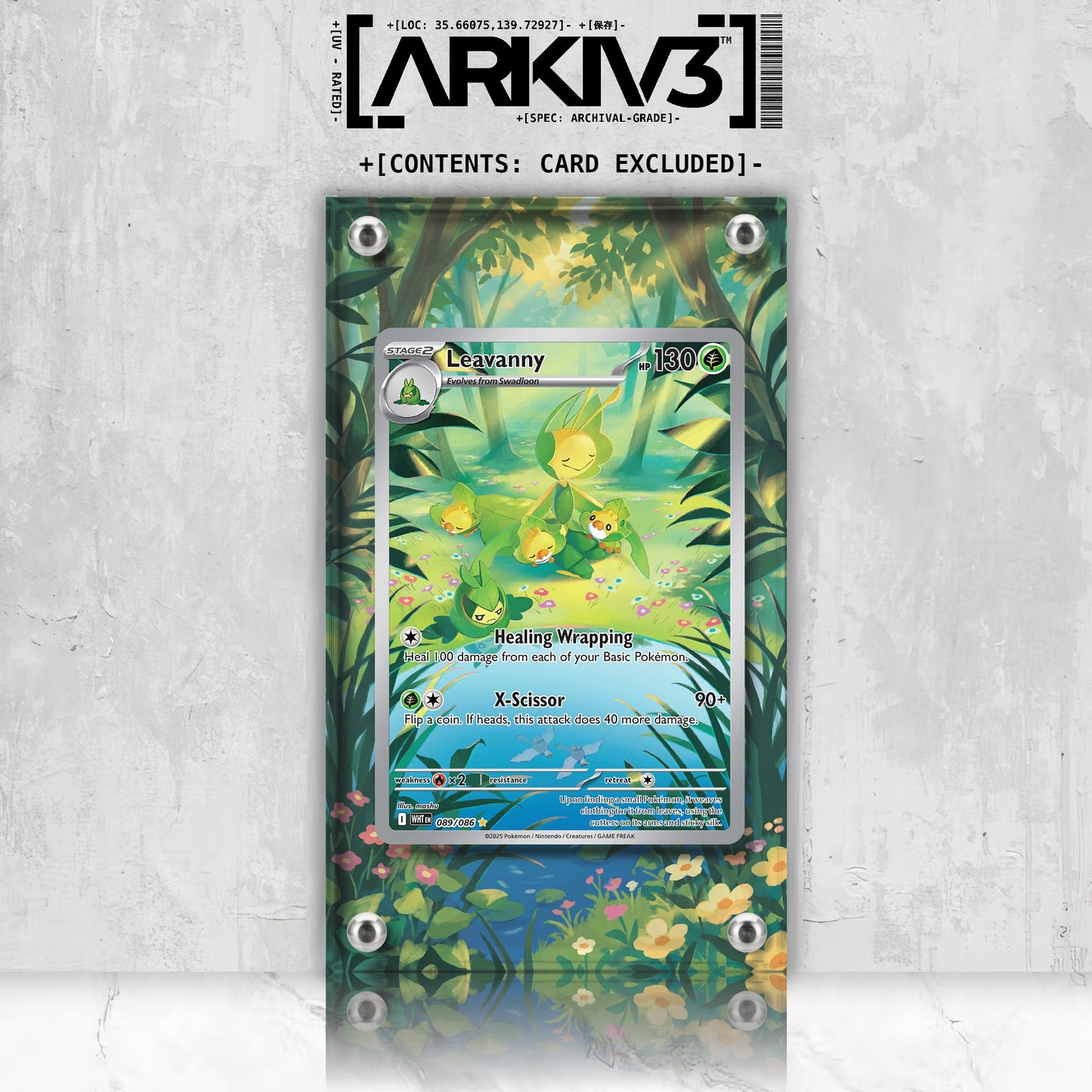 [UNIT: 89/86] // Leavanny Extended Art Display Case - Raw