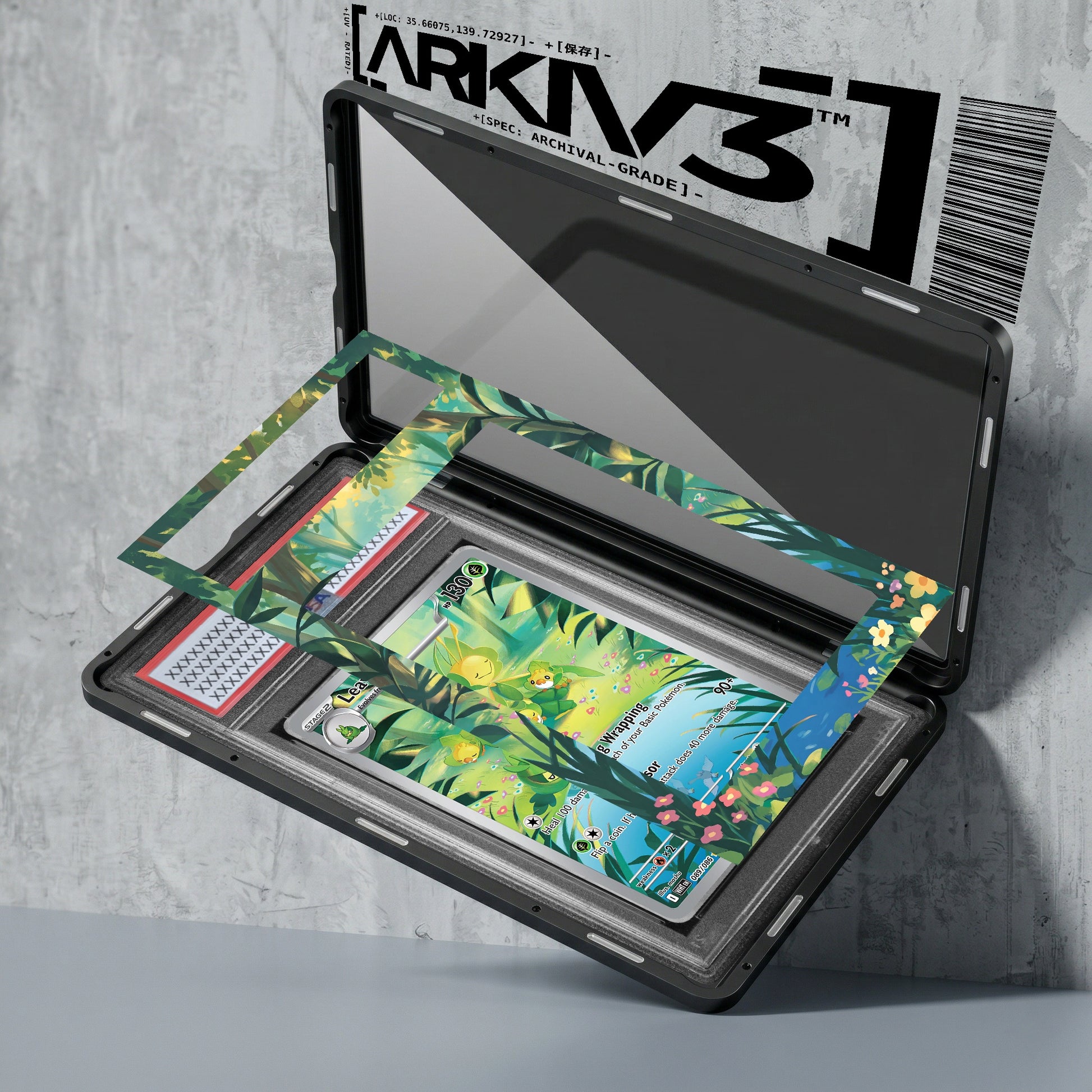 ARKIV3 PSA graded exploded mockup