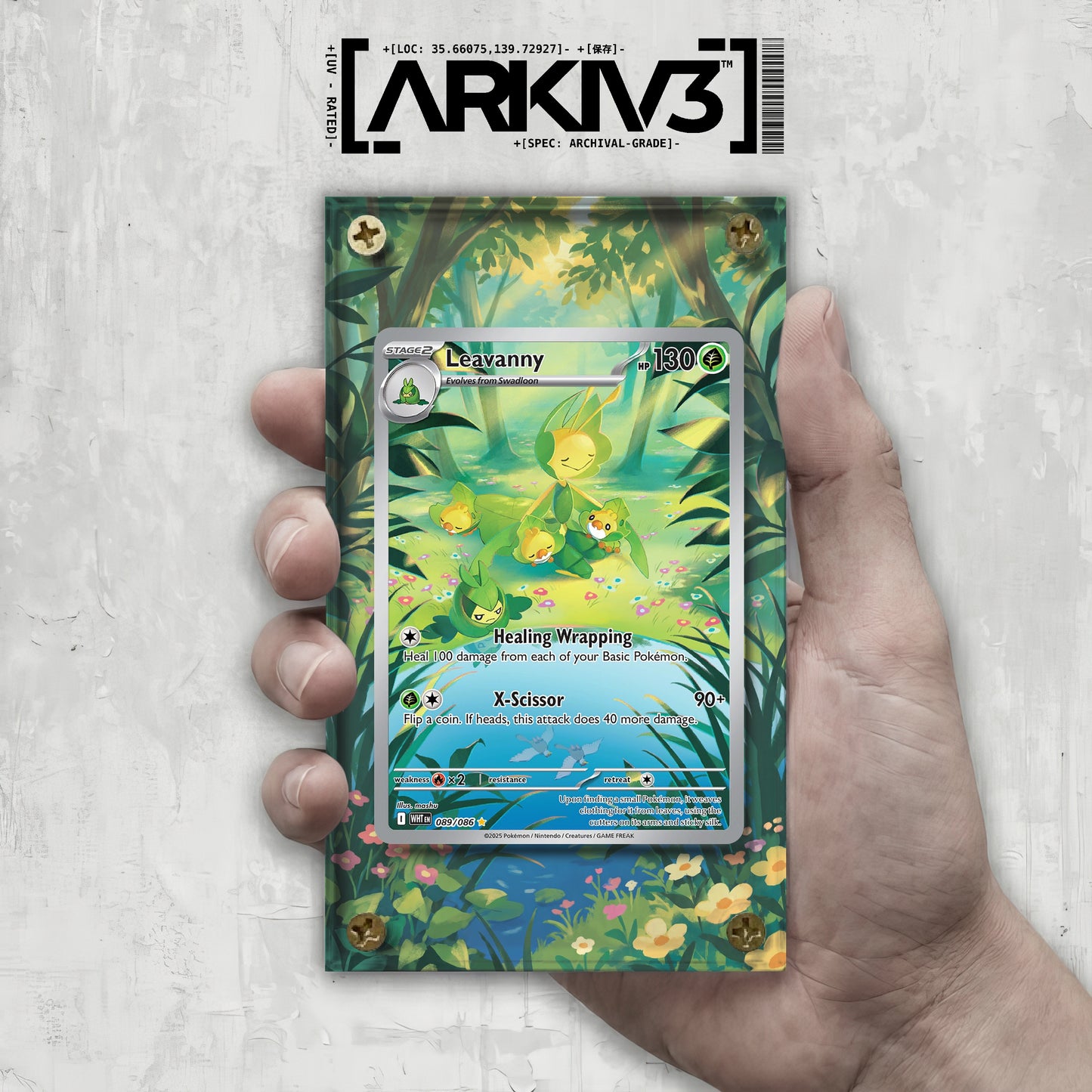 [UNIT: 89/86] // Leavanny Extended Art Display Case - Raw