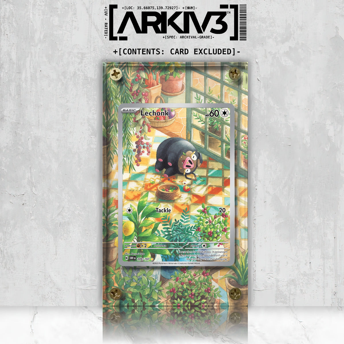 [UNIT: 209/197] // Lechonk Extended Art Display Case - Raw