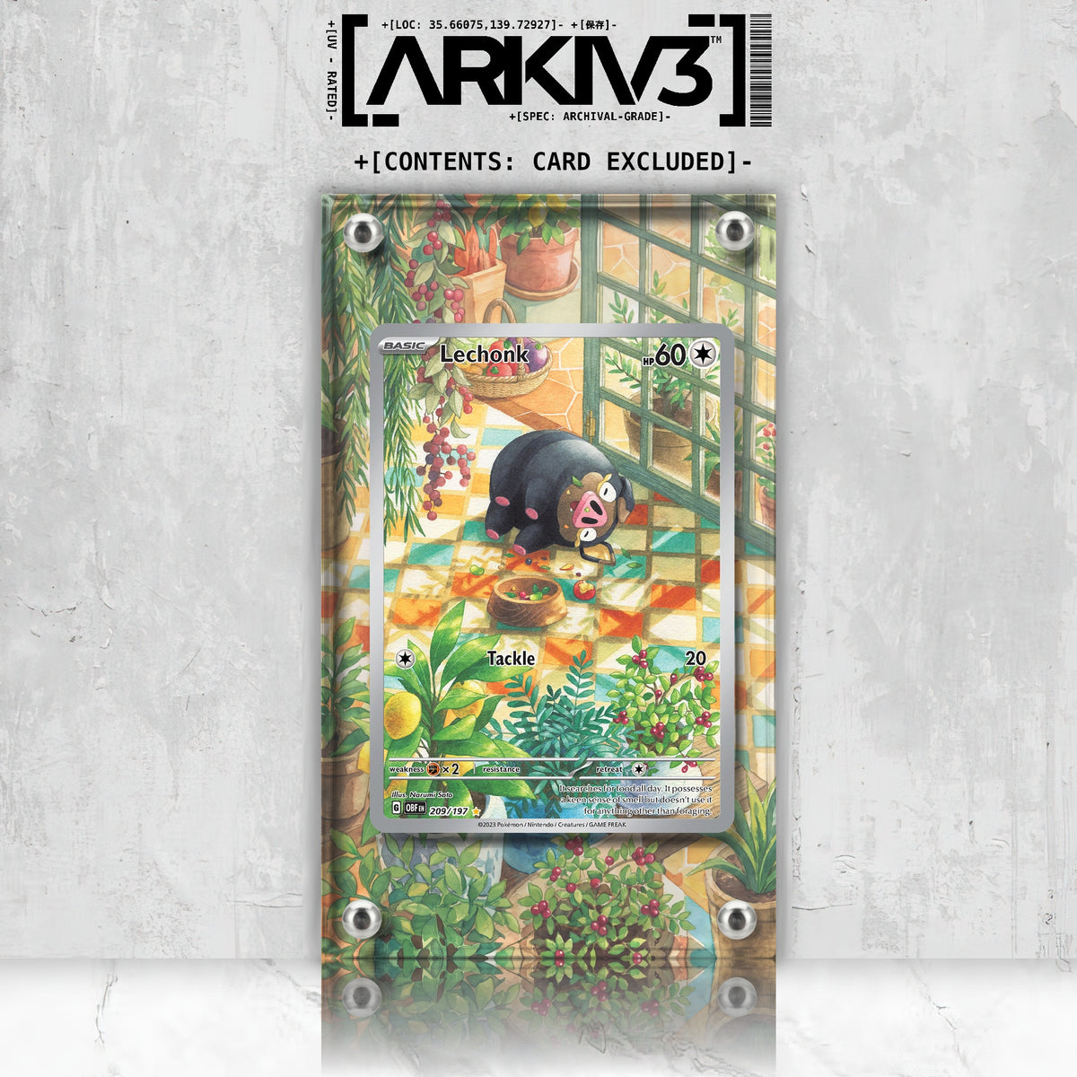 [UNIT: 209/197] // Lechonk Extended Art Display Case - Raw