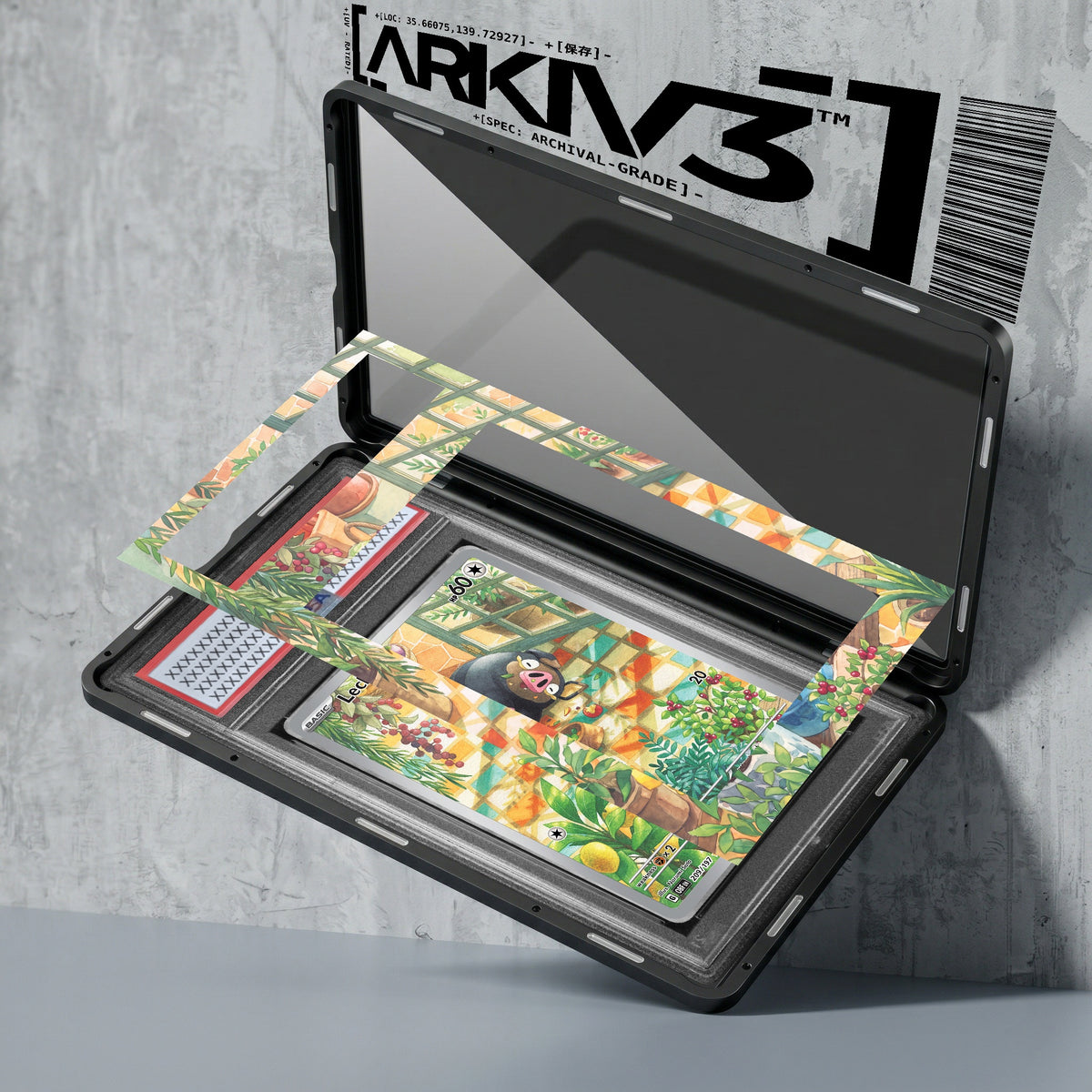 ARKIV3 PSA graded exploded mockup