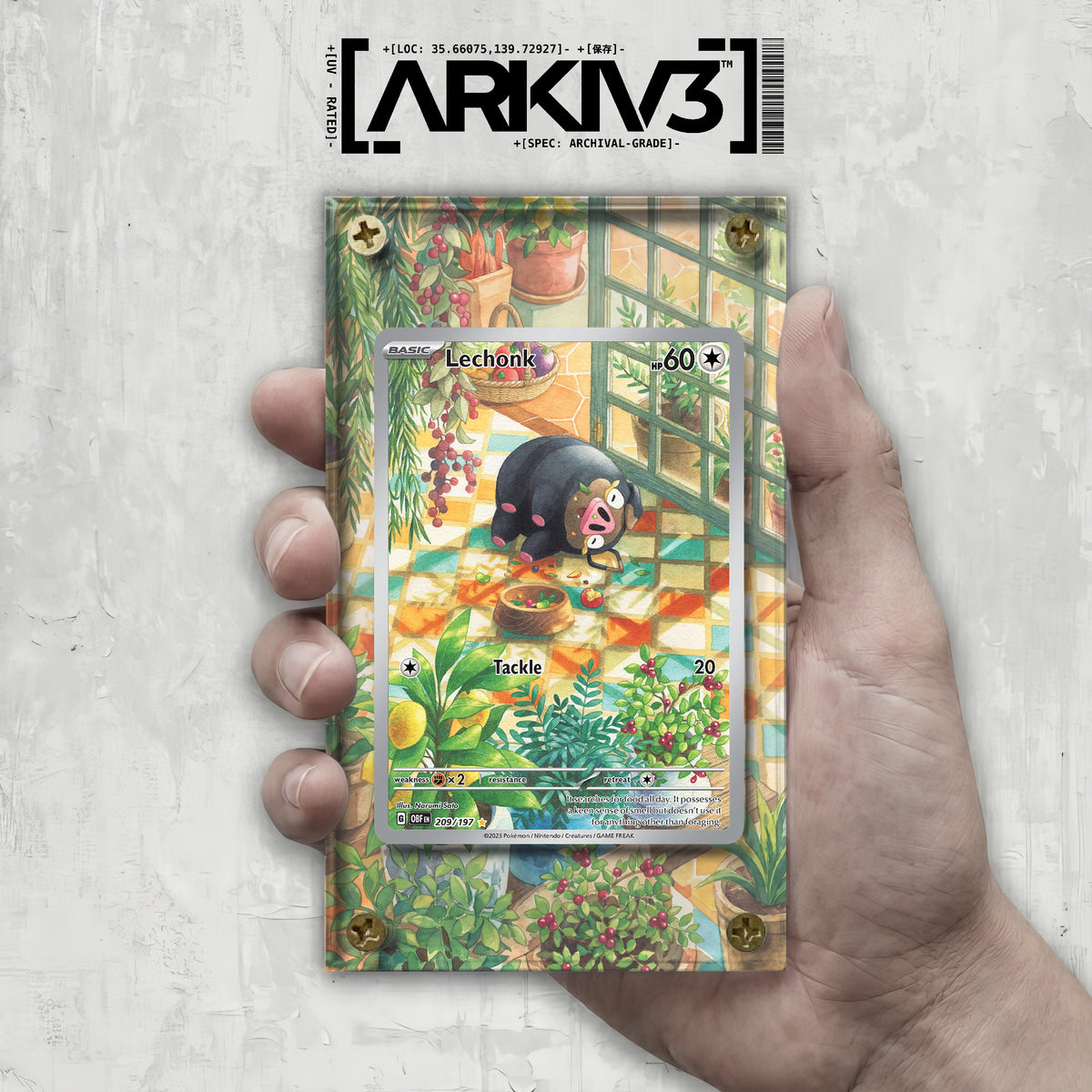 [UNIT: 209/197] // Lechonk Extended Art Display Case - Raw