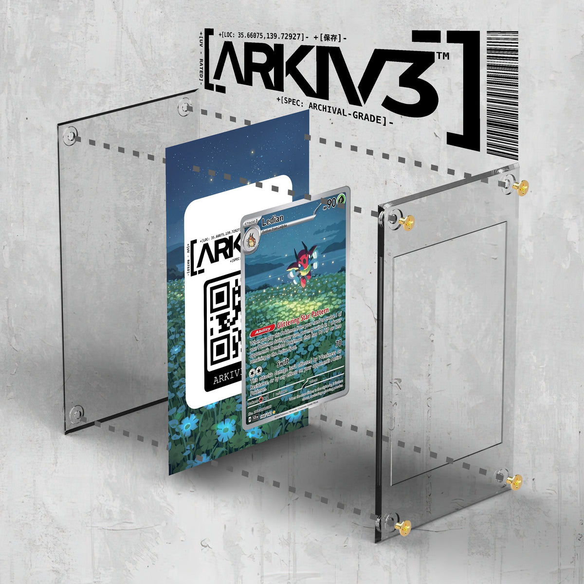 [UNIT: 144/142] // Ledian Extended Art Display Case - Raw