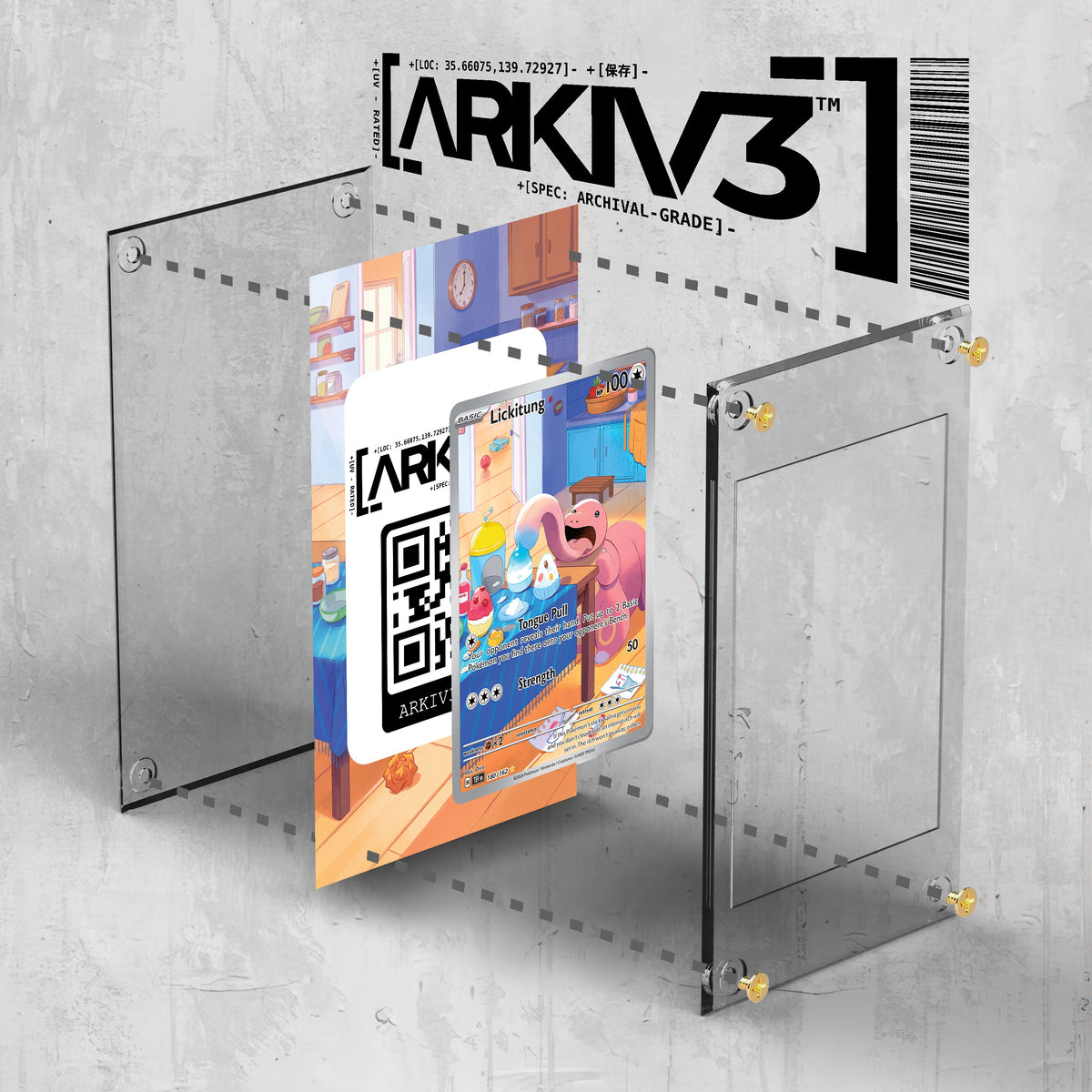[UNIT: 180/162] // Lickitung Extended Art Display Case - Raw