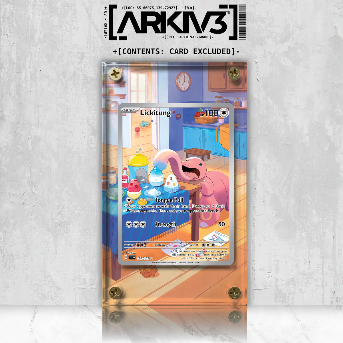 [UNIT: 180/162] // Lickitung Extended Art Display Case - Raw