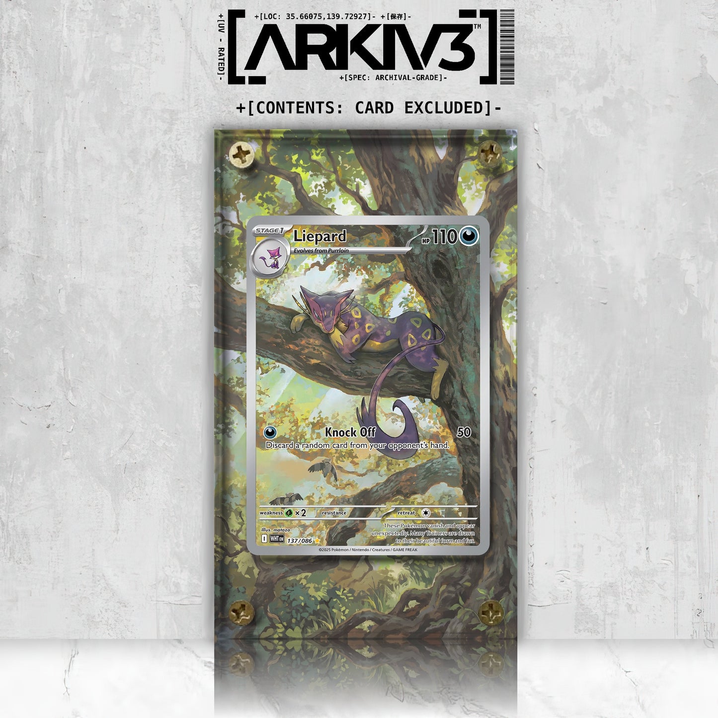 [UNIT: 137/86] // Liepard Extended Art Display Case - Raw