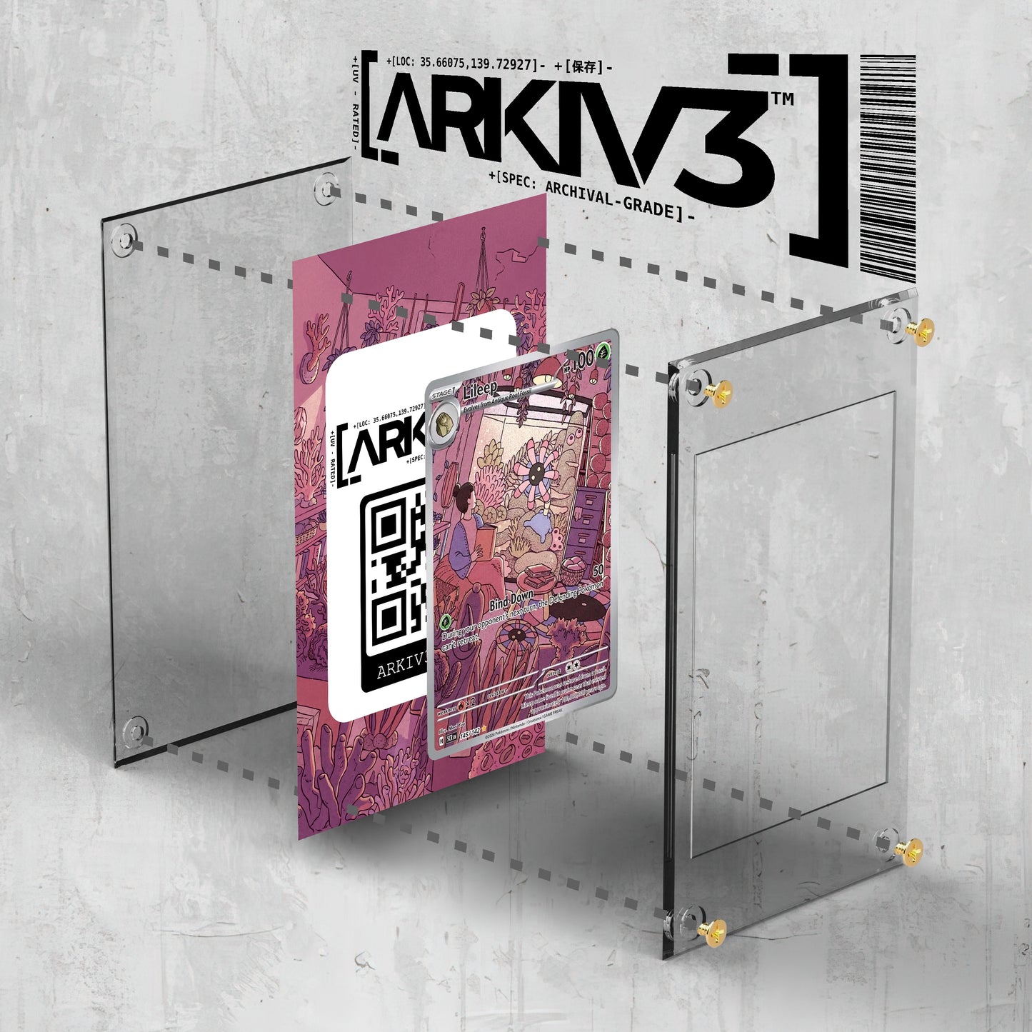 [UNIT: 145/142] // Lileep Extended Art Display Case - Raw