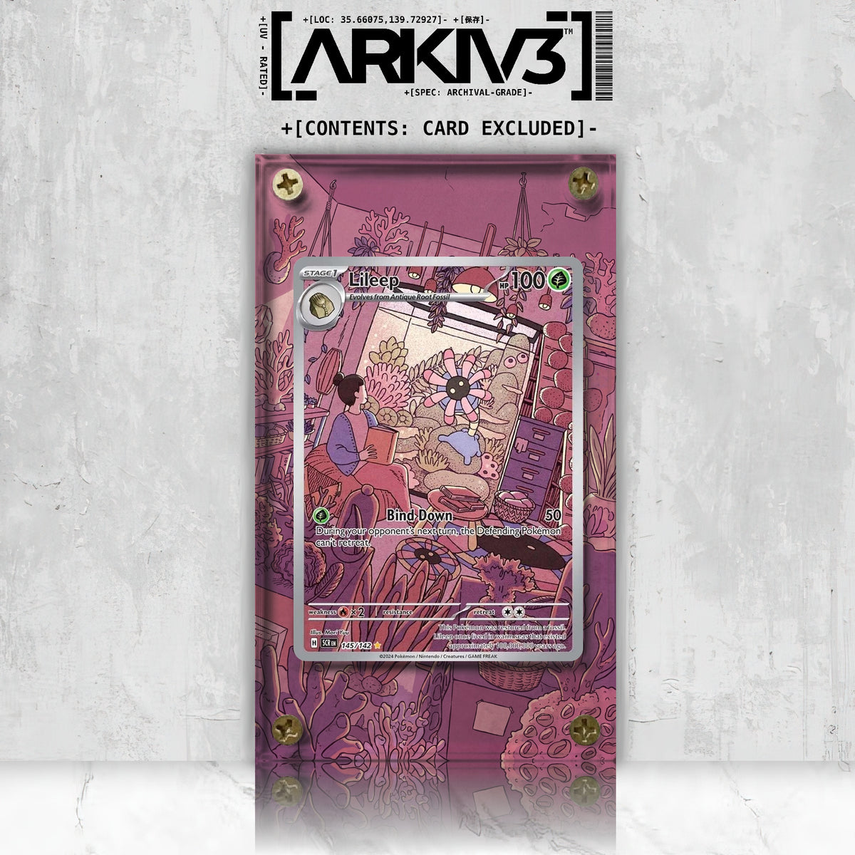 [UNIT: 145/142] // Lileep Extended Art Display Case - Raw