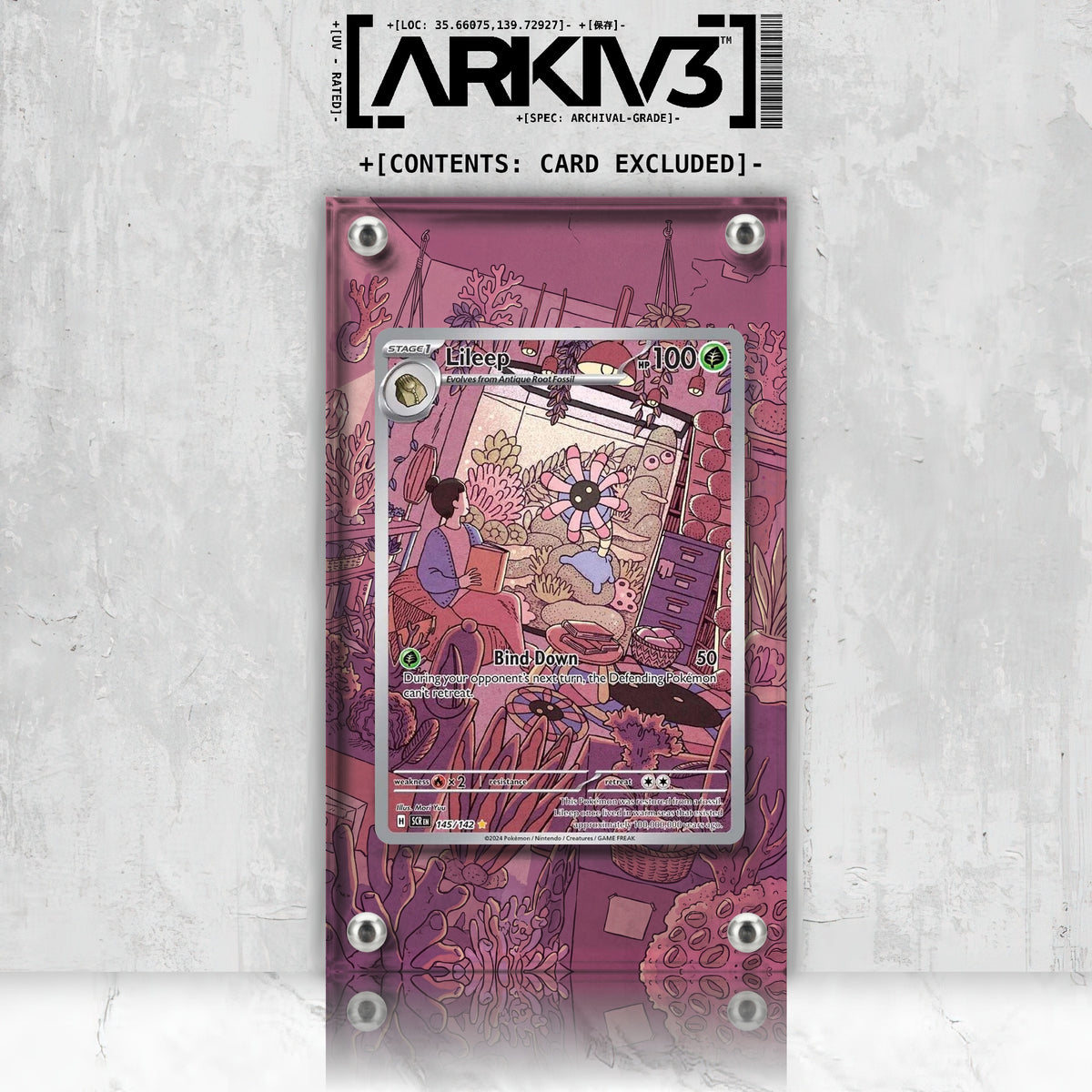 [UNIT: 145/142] // Lileep Extended Art Display Case - Raw