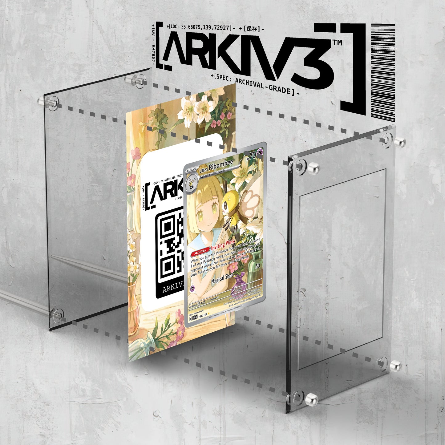 [UNIT: 164/159] // Lillie's Ribombee Extended Art Display Case - Raw