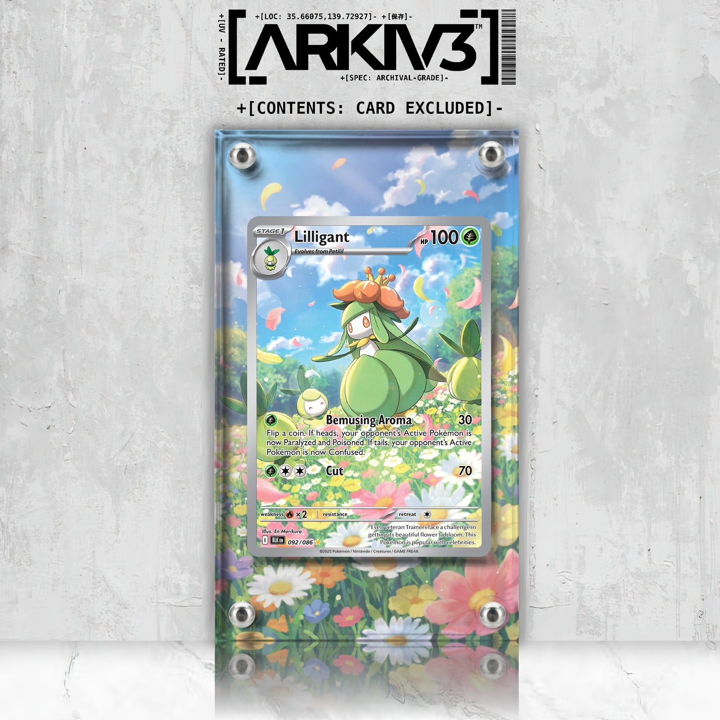 [UNIT: 92/86] // Lilligant Extended Art Display Case - Raw