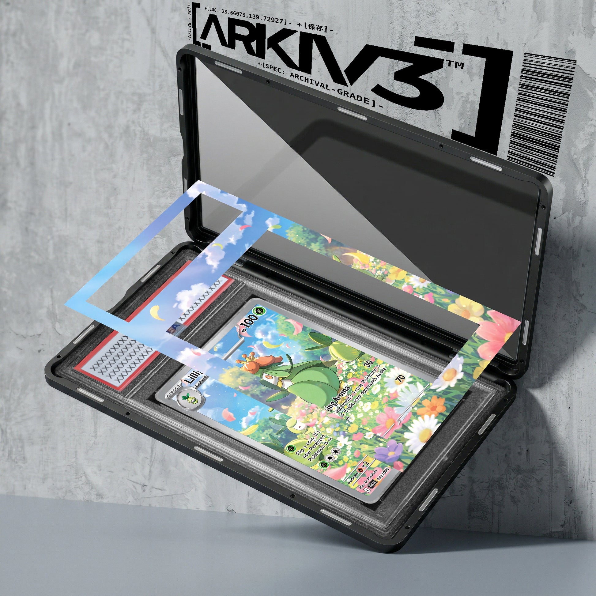 ARKIV3 PSA graded exploded mockup