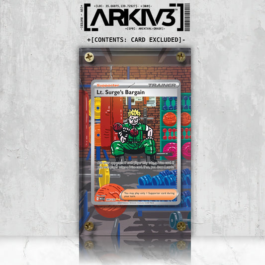 [UNIT: 185/132] // Lt. Surge's Bargain Extended Art Display Case - Raw