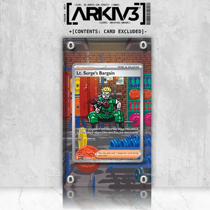 [UNIT: 185/132] // Lt. Surge's Bargain Extended Art Display Case - Raw