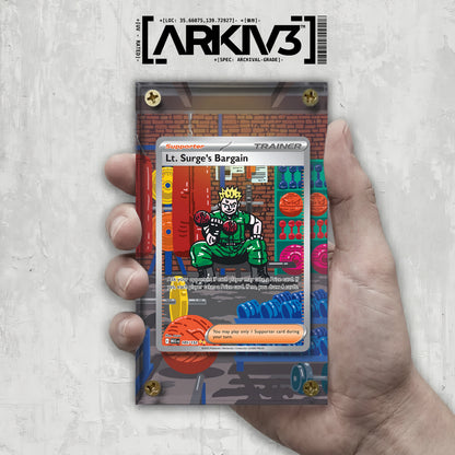 [UNIT: 185/132] // Lt. Surge's Bargain Extended Art Display Case - Raw